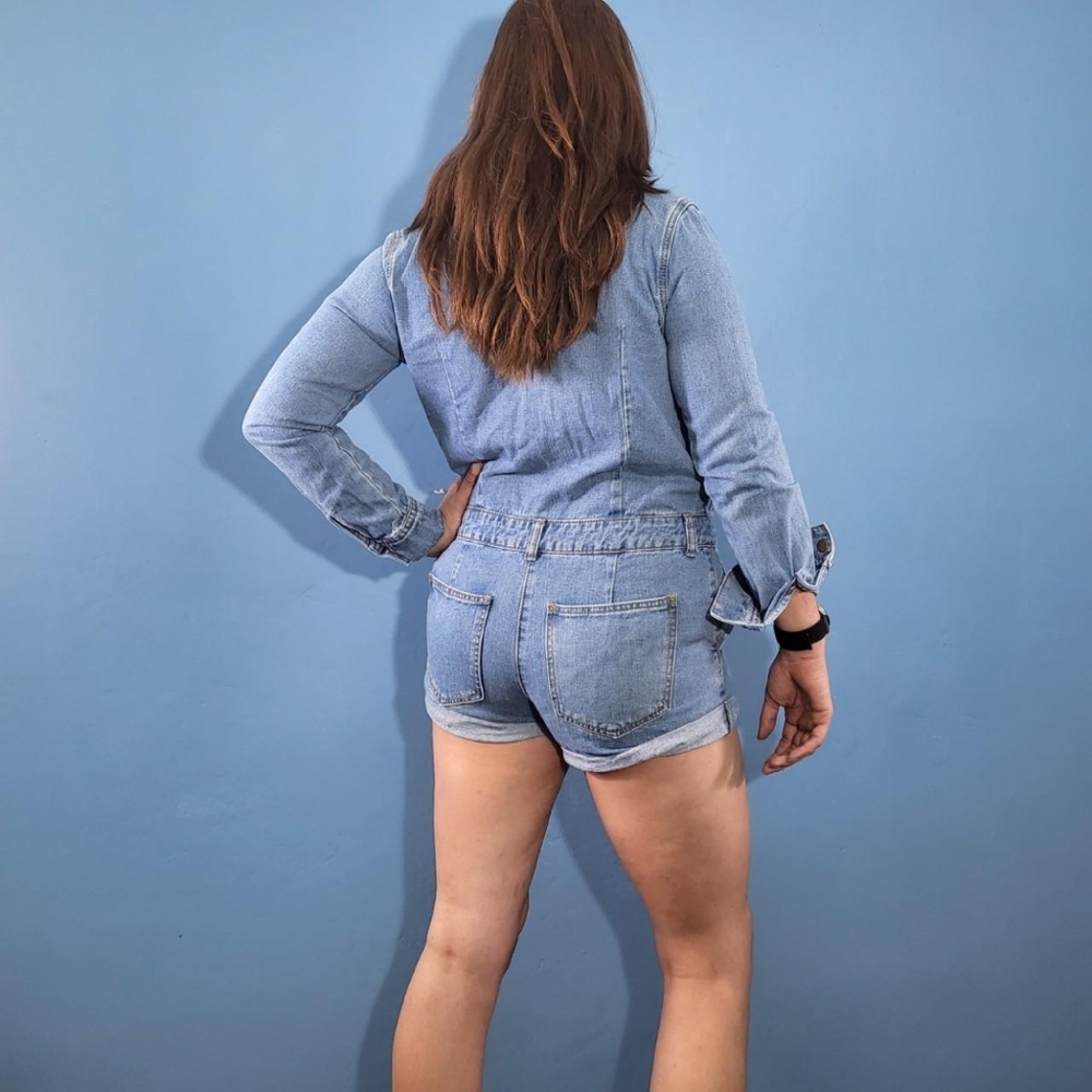 FOREVER 21 Denim Romper